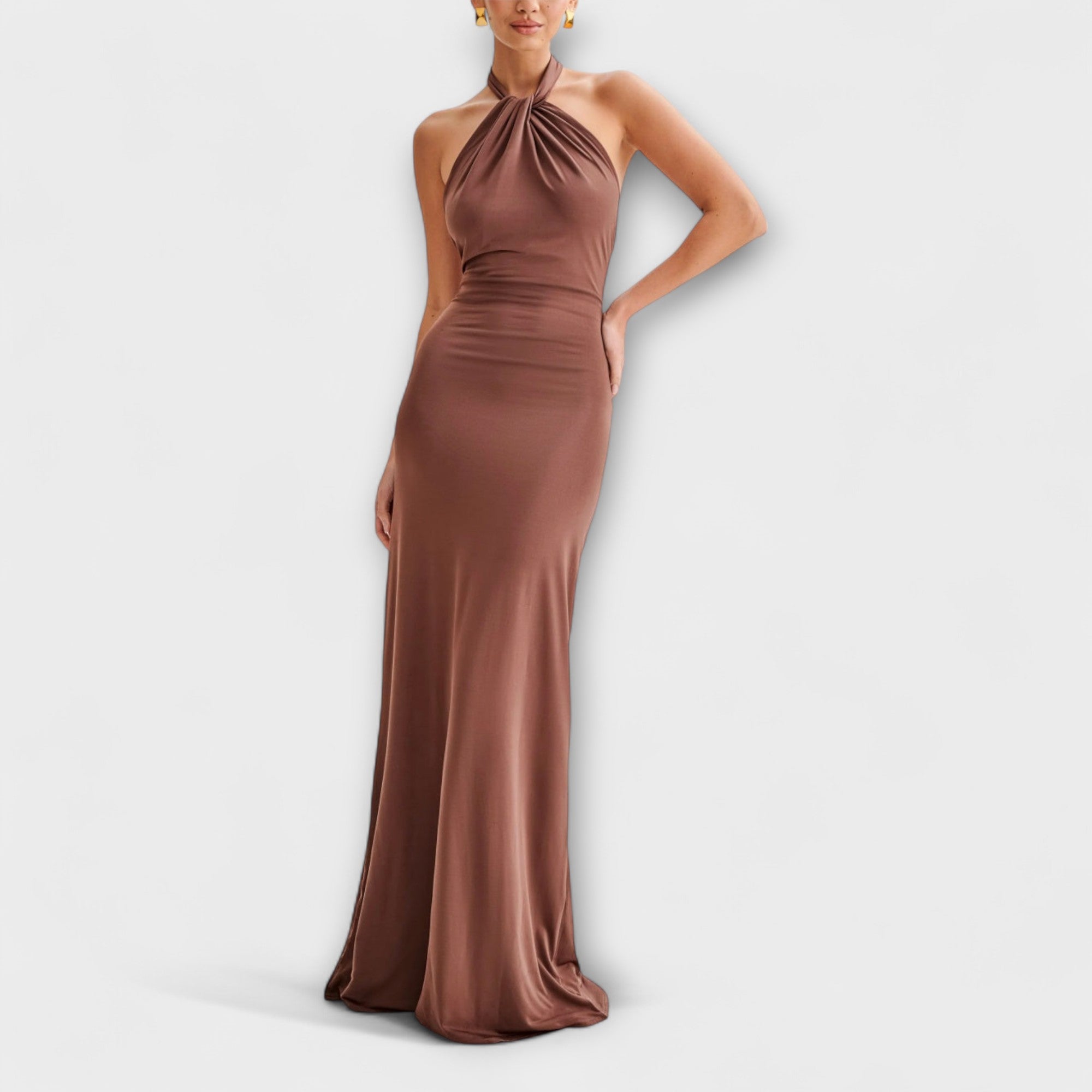 Laguna - Slinky Halter Maxi Šaty
