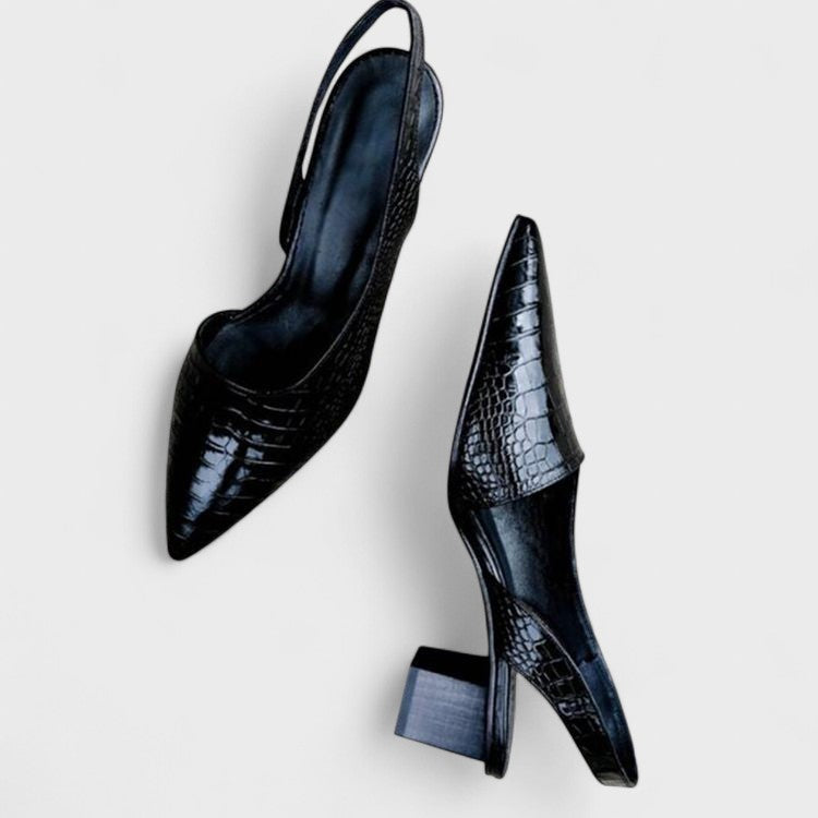 Sophia – Elegantní slingback lodičky s krokodýlím vzorem