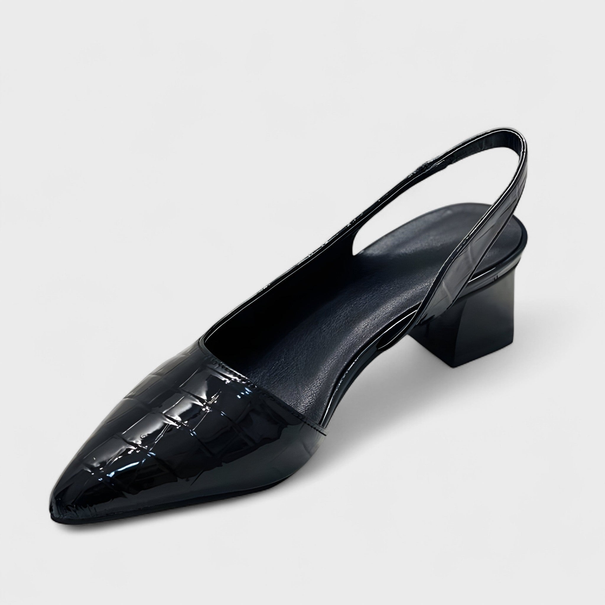 Sophia – Elegantní slingback lodičky s krokodýlím vzorem