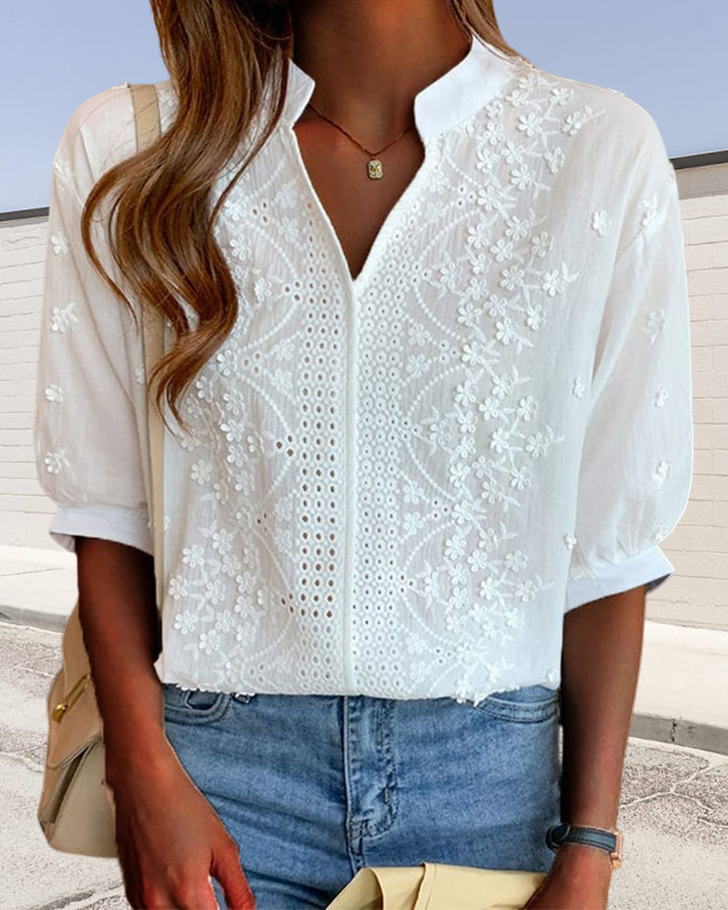 Dina - Bluza Elegance Vyšívaná