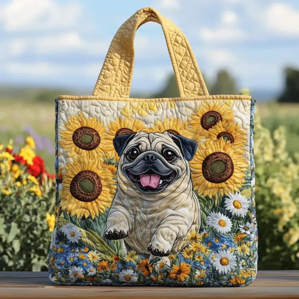 Sunny Paws | Ručně šitá prošívaná taška