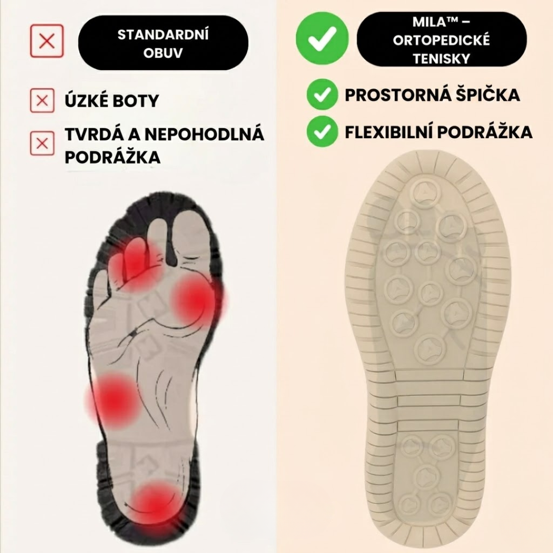 Mila – pohodlné ortopedické tenisky