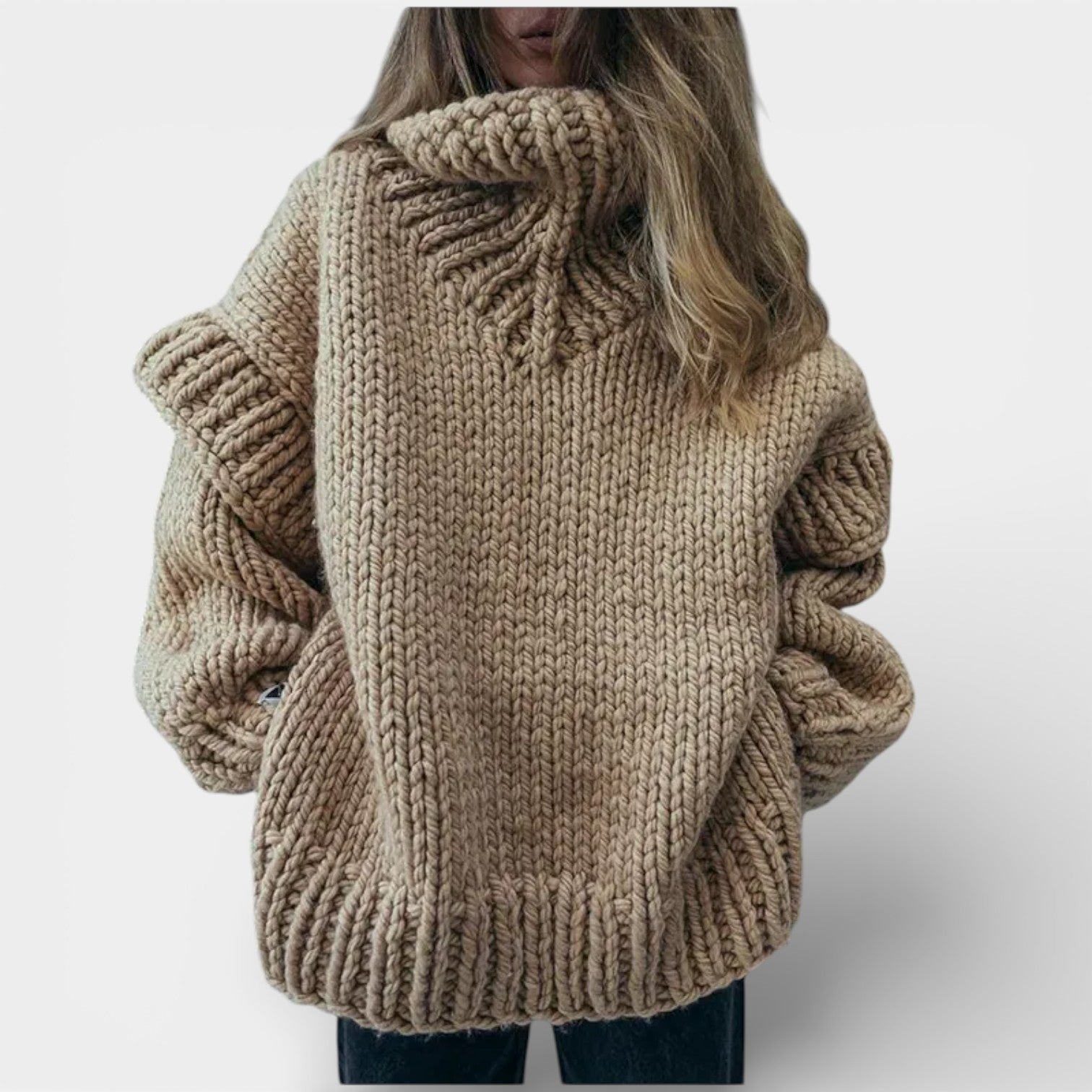 Dobrawa – Příjemný oversized svetr s vysokým límcem