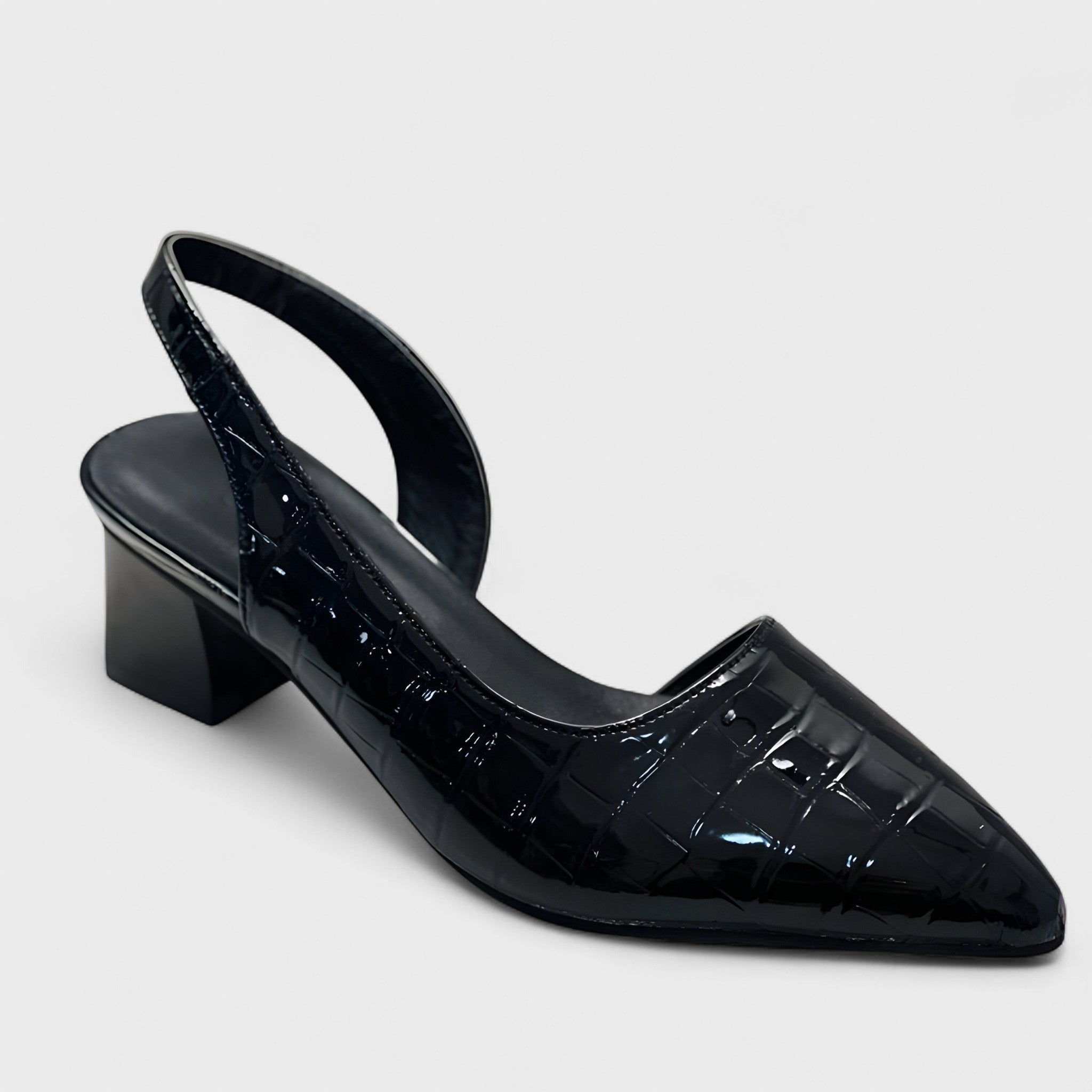 Sophia – Elegantní slingback lodičky s krokodýlím vzorem